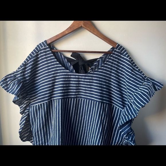 Eloquii Bow Back Stripe Top size 20 - Picture 5 of 11